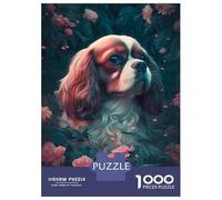Puzzles pour Adultes 1000 Pièces Cavalier King Charles Span Puzzle pour Adultes Jeux Relaxants Améliore La Mémoire Cadeau d'anniversaire, Cadeaux, 52x38cm/1000pcs