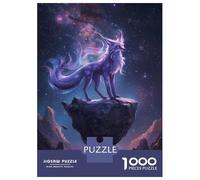 Puzzles pour Adultes 1000 Pièces Celestial Fox on Floating Island Puzzles pour Adultes Jeux Relaxants Une Œuvre d'art Activités Amusantes À La Maison 52x38cm/1000pcs