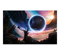 Puzzles pour adultes 1000 pièces cerf et lune Puzzles 1000 pièces pour adultes grand jeu de puzzle jouets cadeau-26x38cm