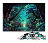 Puzzles pour Adultes 1000 pièces Champignons Magiques Puzzles pour Adultes Casse-tête Haute difficulté pour Adolescents 26x38cm / 10,23x14,96 Pouces