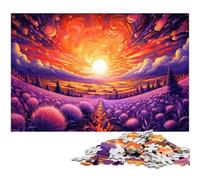 Puzzles pour Adultes 1000 pièces Champs de Lavande en Provence Décoration d'intérieur Puzzles Cadeaux de Noël 1000 pièces (75 x 50 cm)