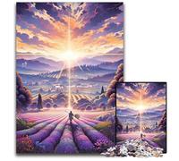 Puzzles pour Adultes 1000 pièces Champs de Lavande en Provence France Puzzles en Bois Parfaits pour Les Cadeaux danniversaire de Noël et dHalloween 1000 pièces (38 x 26 cm)