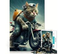 Puzzles pour Adultes 1000 pièces Chat Animal Mignon Jeu d'ajustement précis Casse-tête Cadeau Moment de détente et de Divertissement Cadeau Artistique de Noël (38x26cm)