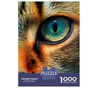 Puzzles pour Adultes, 1000 Pièces, Chat Closeup Face Adolescent, Jeu de Main, Défi Difficile, Jeu sophistiqué, Cadeaux 38 x 26 cm/1000 pièces