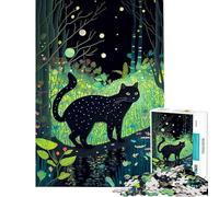 Puzzles pour Adultes 1000 pièces Chat dans Un rêve Défi éducatif Décoration Murale Jeu Pratique pour Les 14 Ans et Plus Jeu de Puzzle proposé (50x75cm)