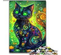 Puzzles pour Adultes 1000 pièces Chat de rêve, Jeu intellectuel pour renforcer l'amour Entre Couples à partir de 14 Ans (Taille 50x75cm)