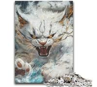 Puzzles pour Adultes 1000 pièces Chat Fantastique Anti-Stress Défi Difficile Convient pour la décoration de Bureau 50x75cm