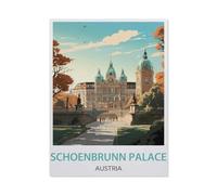 Puzzles pour Adultes 1000 Pièces,Château de Schönbrunn Autriche,Décompression Amusant Puzzle Intellectuel Jeu De Puzzle Jouets Cadeau pour Adultes Enfants Familles(38x26cm)-BD25