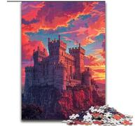 Puzzles pour Adultes 1000 pièces Château de Warwick coloré en Bois, décoration Artistique Parfaite ou Cadeau d'anniversaire 50x75cm, Loisirs créatifs en Famille, Parfait pour Les Anniversaires