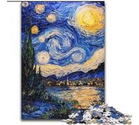 Puzzles pour Adultes, 1000 pièces, château du Ciel Nocturne, en Carton, activités Amusantes à la Maison, Cadeau d'anniversaire, Cadeaux de Voyage, Taille 38x26cm