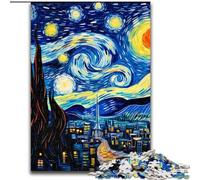 Puzzles pour Adultes 1000 pièces Château du Ciel Nocturne Puzzles Difficiles Jouet de défi Difficile Impossible pour Adolescents (Taille 50x75cm)