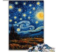 Puzzles pour Adultes 1000 pièces Château étoilé, Jeu Familial Anti-Stress, défi Difficile, renforce l'amour Entre Couples (Taille 50x75cm)