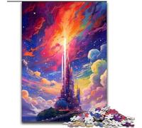 Puzzles pour Adultes 1000 pièces Château Fantastique L'île Puzzle Jeu de réflexion pour Adolescents, pour Une soirée de Jeux en Famille (Taille : 50x75cm)