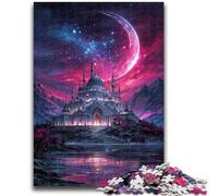 Puzzles pour Adultes 1000 pièces Château mystérieux Jeux éducatifs Décoration de la Maison Jeu éducatif pour Anniversaire, Noël 50x75cm