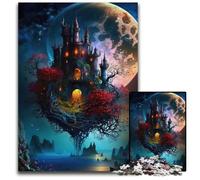 Puzzles pour Adultes 1000 pièces Château Puzzles en Carton pour Adultes Cadeau de Vacances Parfait pour Noël, Halloween, Pâques, Nouvel an 26x38cm/10,23x14,96 Pouces