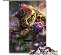 Puzzles pour Adultes 1000 pièces Chaton Diable Difficile à compléter mais Amusant et Humoristique Anniversaire et Cadeaux Uniques 26x38cm