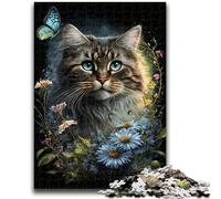 Puzzles pour Adultes 1000 pièces Chaton Mignon pour et à partir de 14 Ans Jouets de Jeu Car il est idéal comme Cadeau pour Toute la Famille 26x38cm