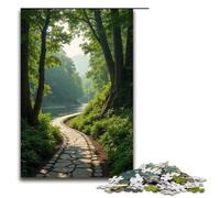 Puzzles pour Adultes 1000 pièces Chemin sinueux menant à Un Endroit isolé Puzzle Impossible Jeu Familial Soulagement du Stress Défi Difficile 1000 PCS (75x50cm)