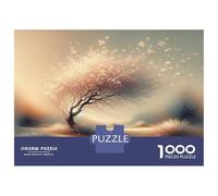 Puzzles pour Adultes 1000 Pièces Cherry Blossom Serenity-2 Puzzles pour Adultes Jeu Manuel Défi Difficile Aidez Votre Cerveau À Faire Travailler 70x50cm/1000pcs