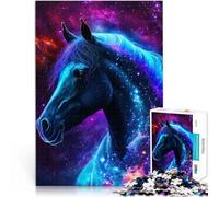 Puzzles pour Adultes 1000 pièces Cheval de la Galaxie Jouets de Jeu pour Cadeau Familial Jeu éducatif pour Anniversaire, Noël 38x26cm