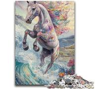Puzzles pour Adultes 1000 pièces Cheval Magique pour Les 14 Ans et Plus Jouet éducatif intellectuel décompressant Excellent Cadeau 38x26cm