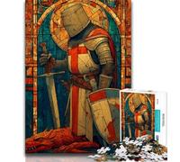 Puzzles pour Adultes 1000 pièces Chevalier Majestueux, Jeux éducatifs, décoration d'intérieur, idéal comme Cadeau pour Toute la Famille (75x50cm)