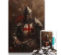 Puzzles pour Adultes 1000 pièces Chevaliers médiévaux 1000 pièces pour Adultes, Jouets éducatifs Anti-Stress, Cadeaux pour Amis et Famille (Taille 75x50cm)