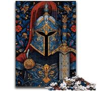 Puzzles pour Adultes 1000 pièces Chevaliers médiévaux Puzzle 1000 pièces, activités familiales Amusantes à la Maison, Cadeaux d'anniversaire, Cadeaux de Voyage (26x38cm)