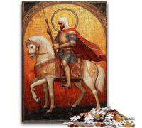 Puzzles pour Adultes 1000 pièces Chevaliers médiévaux Puzzle Adulte, Jouets de Jeu Chaque pièce est Unique - Jeu Familial Stimulant et Amusant (50x75cm)