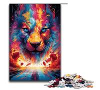 Puzzles pour Adultes 1000 pièces Chevaux colorés sur la planète Puzzles Jeu Jouets Drôle 75x50cm