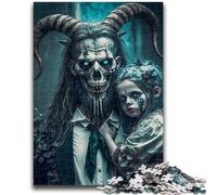 Puzzles pour Adultes 1000 pièces Chèvre Diable Jouets Jeux éducatifs Soulagement du Stress Convient pour la décoration de Bureau 50x75cm