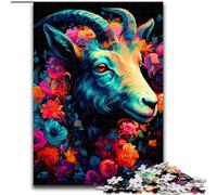 Puzzles pour Adultes 1000 pièces Chèvre, Jeu Familial Anti-Stress, défi Difficile, Une œuvre d'art pour Les 14 Ans et Plus (Taille 26x38cm)