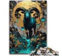 Puzzles pour Adultes 1000 pièces Chèvre Magique Jeux éducatifs Décoration de la Maison Jeu éducatif pour Anniversaire, Noël 26x38cm