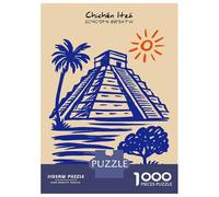 Puzzles Pour Adultes 1000 Pièces Chichen Itza Yucatan Mexico Travel Puzzles Pour Adolescents Vacances À La Maison Tuer Le Temps Stimuler Le Cerveau Cadeaux D'anniversaire Et De Noël Uniques 70x50cm/10