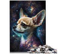 Puzzles pour Adultes 1000 pièces Chien Chihuahua Jouet éducatif Anti-Stress Puzzle 26x38cm Cadeaux pour Les Amis et la Famille