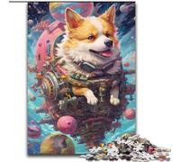 Puzzles pour Adultes 1000 pièces Chien étrange en Bois, Jeu Familial interactif, adapté aux 14 Ans et Plus 50x75cm pour Jeu interactif en Famille