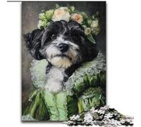 Puzzles pour Adultes 1000 pièces Chien rétro, Jouet éducatif et décompressant, Cadeau d'anniversaire, décoration Murale (Taille 26x38cm)
