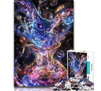 Puzzles pour Adultes 1000 pièces Chouette Fantastique 1000 pièces, activité Amusante pour la Maison, Jouets pour Les Jours de Pluie, Cadeaux d'anniversaire (Taille 38x26cm)