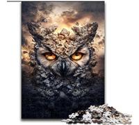 Puzzles pour Adultes 1000 pièces Chouette Fantastique, Jeux éducatifs, décoration d'intérieur, idéal comme Cadeau pour Toute la Famille (Taille 26x38cm)