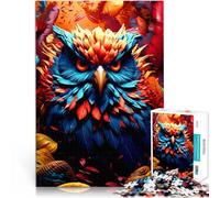 Puzzles pour Adultes 1000 pièces Chouette Fantastique Jouet éducatif d'apprentissage Liste de souhaits avec Le Père Noël 52x38cm