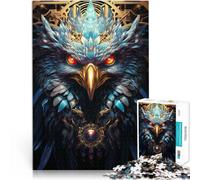 Puzzles pour Adultes 1000 pièces Chouette futuriste Complexe Réduction du Stress intéressante Bon Cadeau 38x26cm