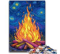 Puzzles pour Adultes 1000 pièces, Ciel étoilé Difficile, feu de Joie, pour Les 14 Ans et Plus, Beau Jeu de Conception, Superbe Jeu de Conception, Superbe Cadeau, 50x75cm