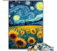 Puzzles pour Adultes 1000 pièces Ciel étoilé Tournesol, à partir de 14 Ans Décoration d'intérieur Offrez-Vous des Cadeaux pour Toute la Famille (Taille 50x75cm)