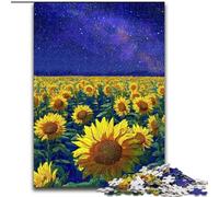 Puzzles pour Adultes 1000 pièces Ciel Nocturne Tournesol, Jeux, Jouets, Cadeaux d'anniversaire Uniques pour Les Enfants de 14 Ans et Plus (Taille 26x38cm)