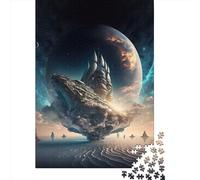 Puzzles pour Adultes 1000 pièces Classique Naviguer à Travers la Galaxie Puzzle en Bois Puzzle Relaxant Jeu de Puzzle Casse-tête 1000 pièces (75x50cm)