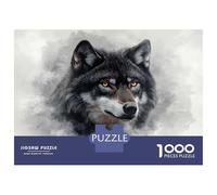 Puzzles pour Adultes 1000 Pièces Close-up of A Wolfs Face Puzzles pour Adultes - Défi Difficile - Stimulez Votre Cerveau avec Ce Jeu Unique 70x50cm/1000pcs