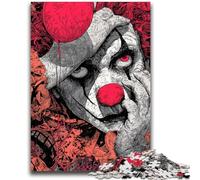 Puzzles pour Adultes 1000 pièces Clown d'horreur pour 14 Ans et Plus Jeux éducatifs pour Adultes et Adolescents Illustration Cadeau 50x75cm