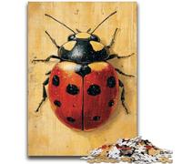 Puzzles pour Adultes 1000 pièces Coccinelle à Sept Points Jeux éducatifs Décoration de la Maison Jeu éducatif pour Anniversaire, Noël 26x38cm