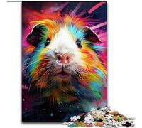 Puzzles pour Adultes, 1000 pièces Cochon d'Inde, Puzzle 1000 pièces pour Adultes, Cadeau à Faire soi-même, Amusant, adapté à la décoration de la Maison, du Salon ou du Bureau (Taille 38x26cm)