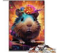 Puzzles pour Adultes, 1000 pièces Cochon d'Inde, Puzzle 1000 pièces pour Adultes, Cadeau à Faire soi-même, Amusant, adapté à la décoration de la Maison, du Salon ou du Bureau (Taille 26x38cm)